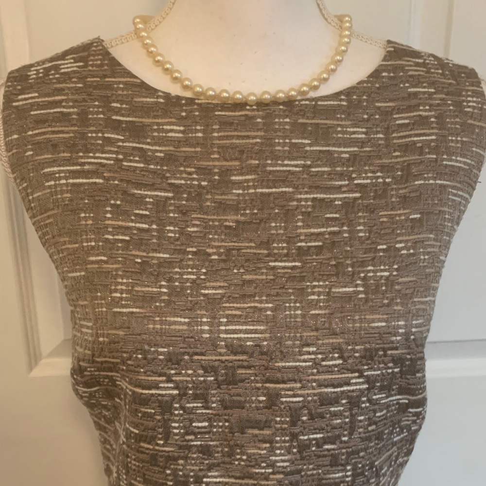 Banana Republic Textured Brown Midi Dress - Picture 2 of 5